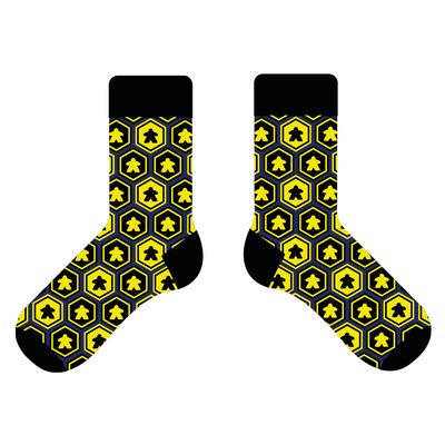 Sokken - Mr. Meeple: Yellow Hex