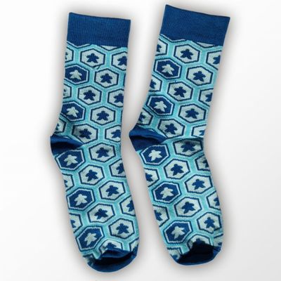Sokken - Mr. Meeple: Blue Hex