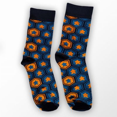 Sokken - Mr. Meeple: Orange Hex