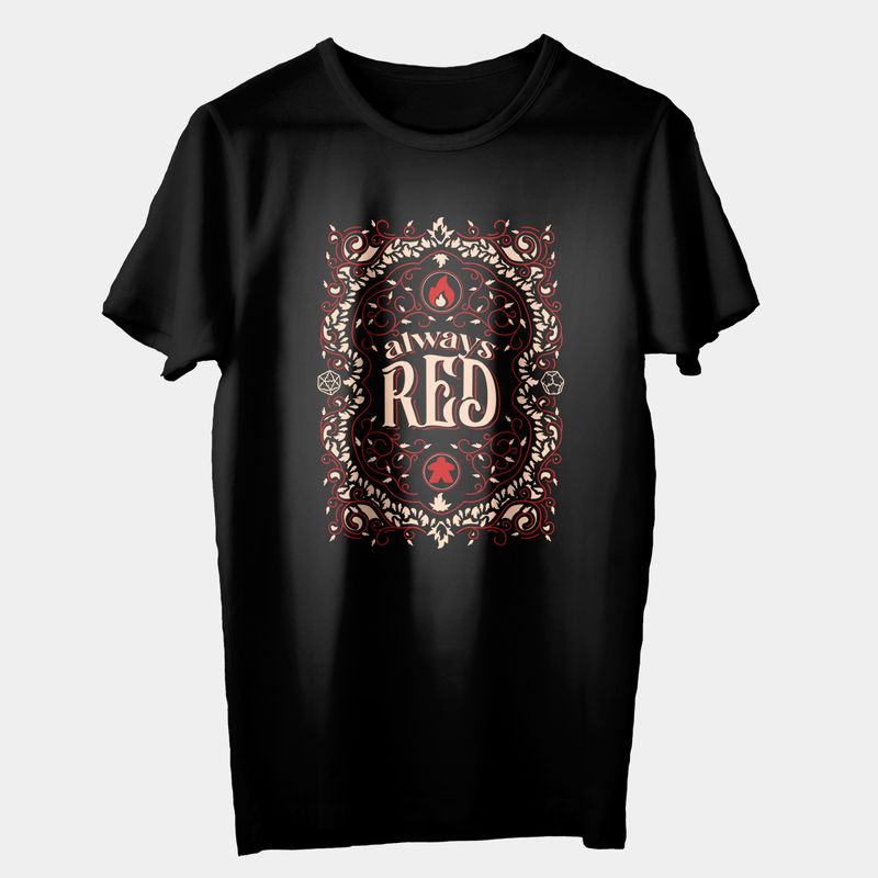 t-shirt - Mr. Meeple: Always Red