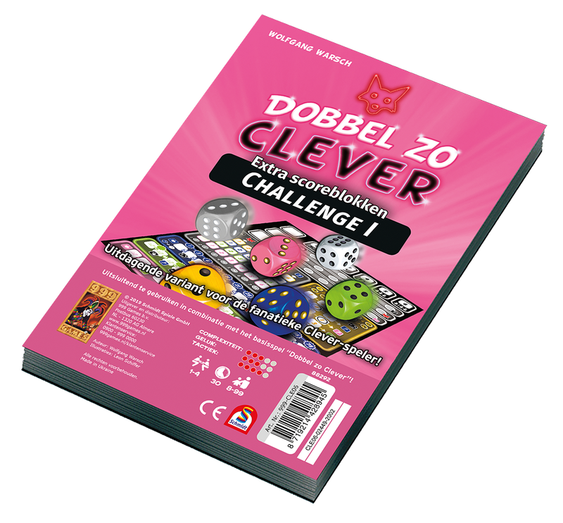 Scoreblokken Dobbel zo Clever - Challenge