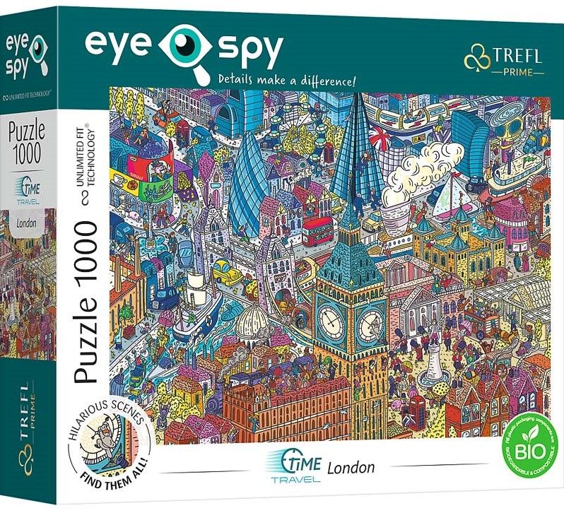 Puzzel - EYE-SPY Time Travel: London UK 1000 pcs