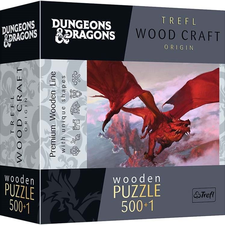 Puzzel Wood Craft - D&D: Ancient Red Dragon 500 pcs