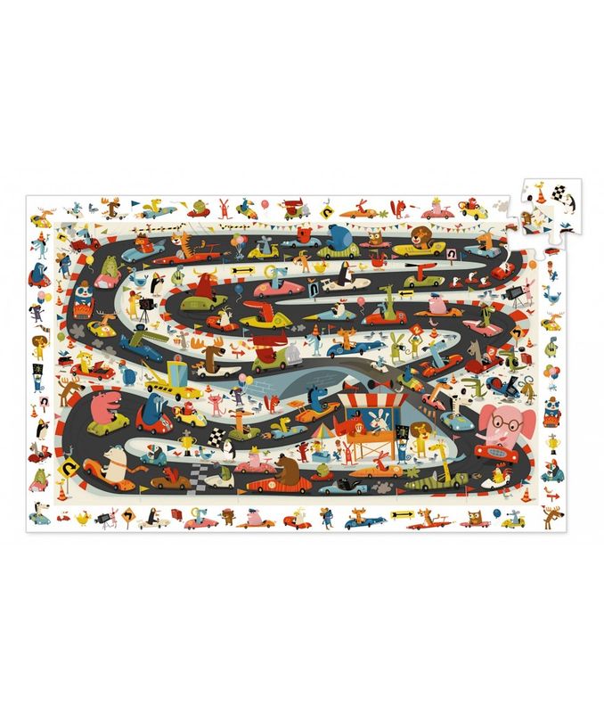 Observatiepuzzel - Autorally (54 pcs)