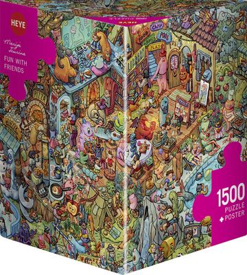 Puzzel - Fun+Friends (1500 pcs) *Triangular Box*