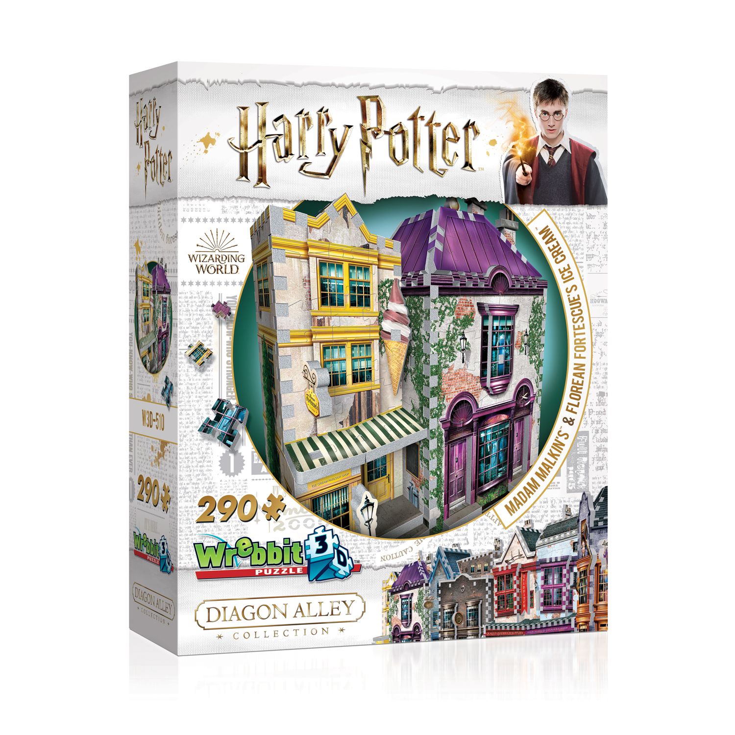 3D Puzzel - Harry Potter Madam Malkin's & Florean Fortescue's Ice Cream (290 pcs)