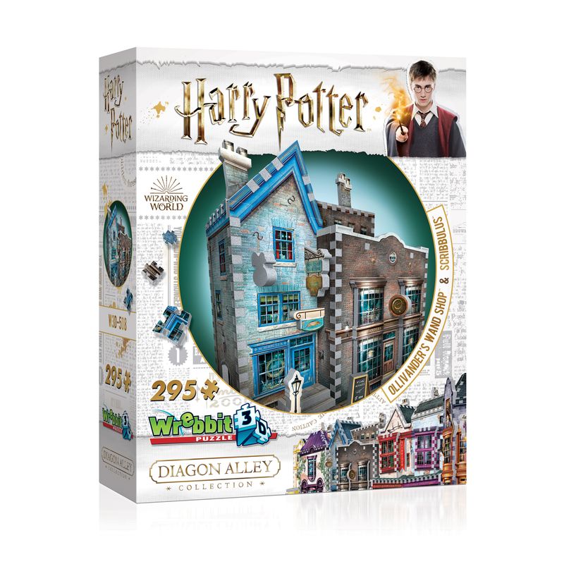 3D Puzzel - Harry Potter Ollivander's Wand Shop & Scribbulus (295 pcs)