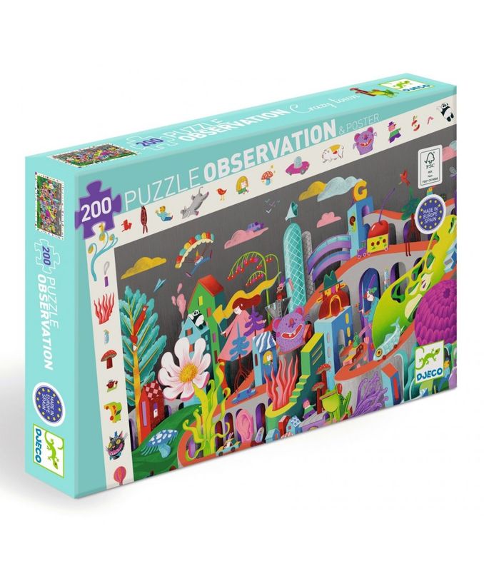 Observatiepuzzel - Crazy Town (200 pcs)
