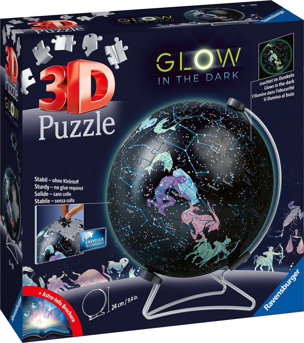 3D Puzzel - Glow in the Dark: Constellations (190 pcs)