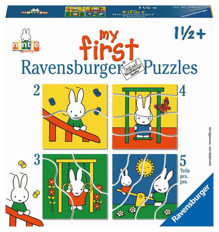 Puzzel - Nijntje 2+3+4+5 stukjes Puzzel - Nijntje 2+3+4+5 stukjes