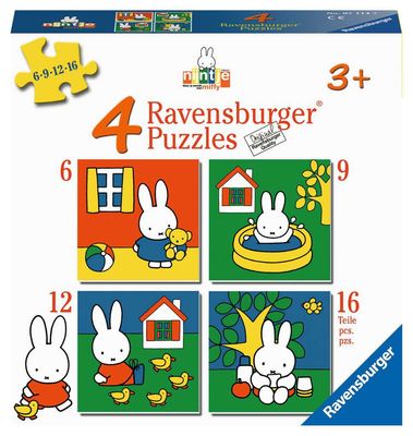 Puzzel - Nijntje 6+9+12+16 stukjes