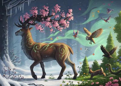 Puzzel - Hert van de Lente (1000 pcs)