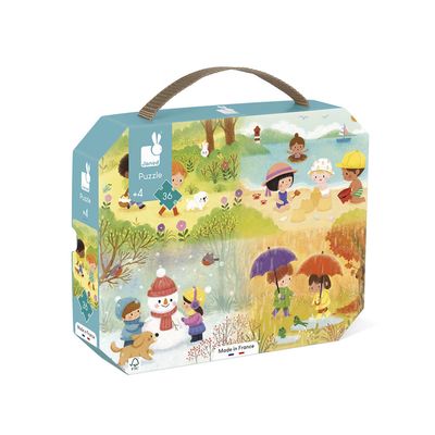 Puzzelkoffer - De Seizoenen (36 pcs)