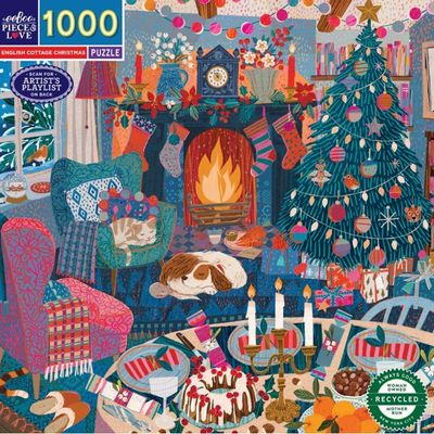 Puzzel - English Cottage Christmas (1000 pcs) Puzzel - English Cottage Christmas (1000 pcs)