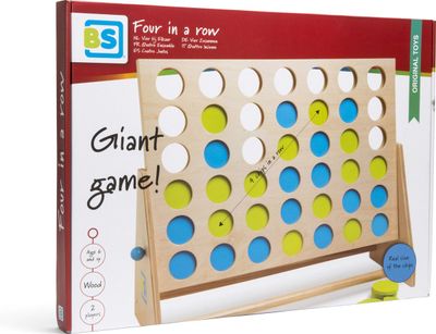 BS Toys - Vier op een Rij Deluxe (Blauw/Groen)