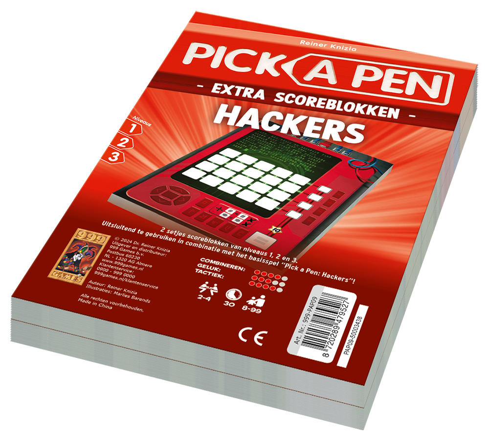 Pick a Pen Hackers: Scoreblokken