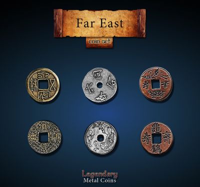 Legendary Metal Coins - Far East Coin Set