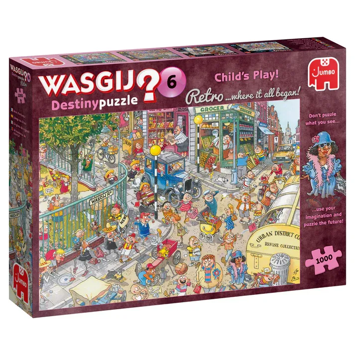 Puzzel - Wasgij Retro Destiny: Child's Play! (1000 pcs)
