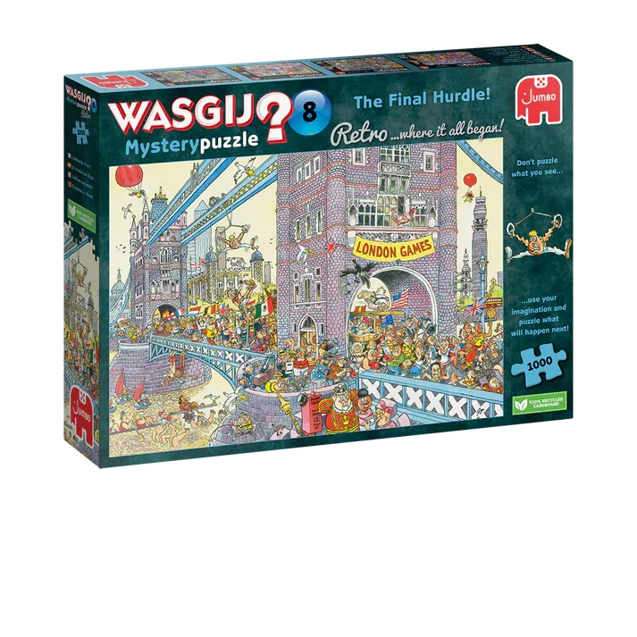 Puzzel - Wasgij Retro Mystery: The Final Hurdle! (1000 pcs)