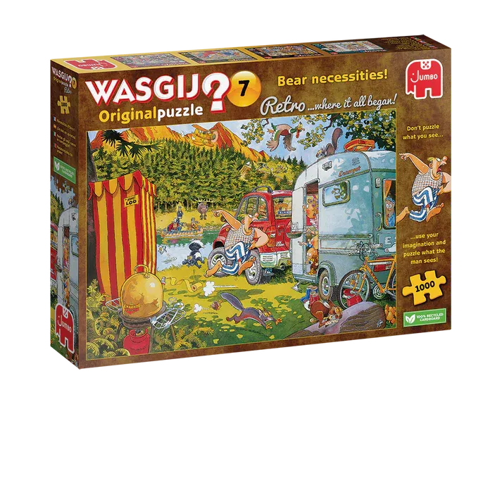 Puzzel - Wasgij Retro Original: Bear Necessities! (1000 pcs)