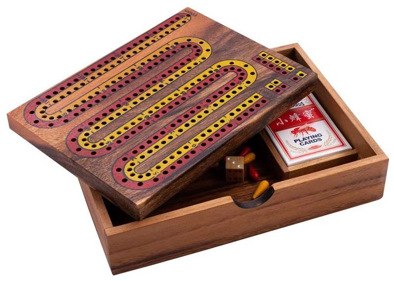 Engelhart - Cribbage Set Acacia hout Engelhart - Cribbage Set Acacia hout