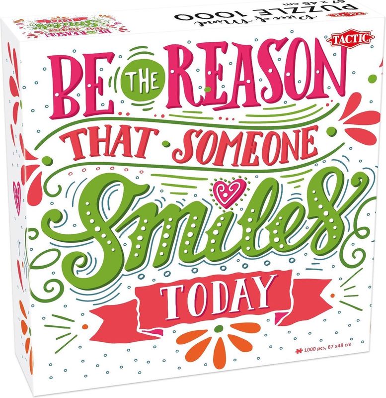 Puzzel - Be the Reason that Someone Smiles Today (1000 pcs)