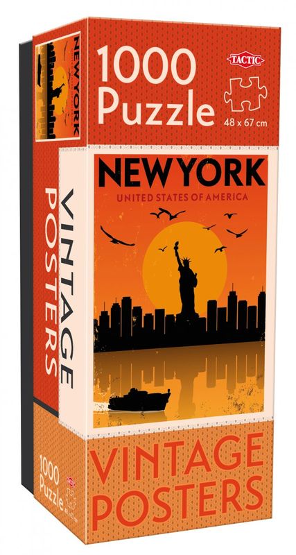 Puzzel - Vintage Cities: New York (1000 pcs)