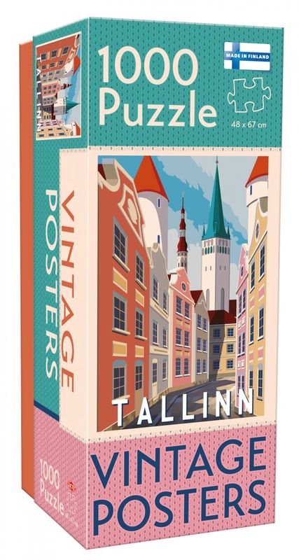 Puzzel - Vintage Cities: Tallinn (1000 pcs)