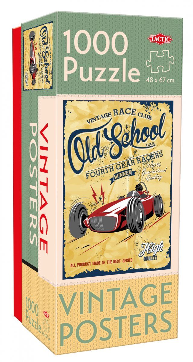 Puzzel - Vintage: Old School Gear Racers (1000 pcs)