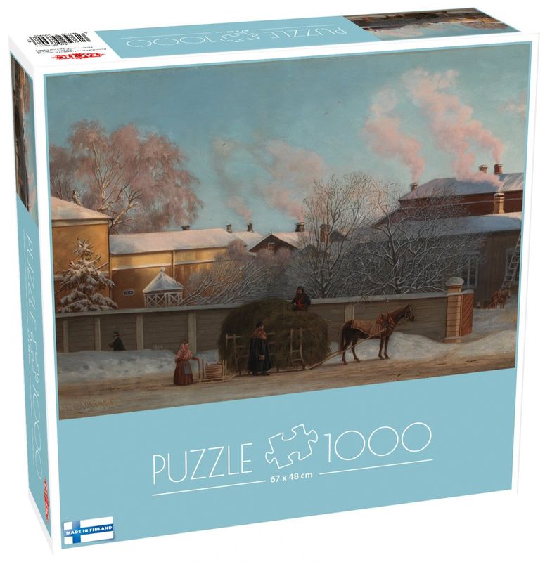 Puzzel - Wright: Annankatu on a cold winter morning (1000 pcs)