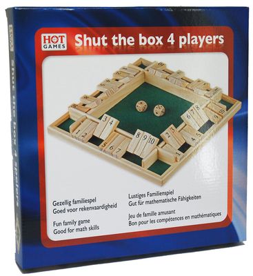HOT Games - Shut the Box (4 spelers  - 10 cijfers)