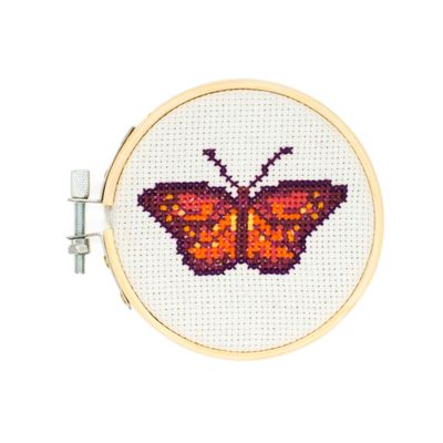 Mini Cross Stitch Borduurset - Vlinder