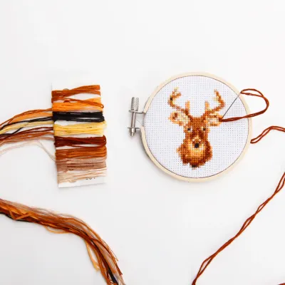 Mini Cross Stitch Borduurset - Hert
