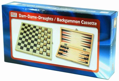 HOT Games - Dammen/Backgammon Cassette