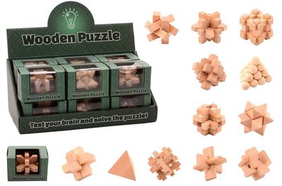 Test your brain wooden puzzle