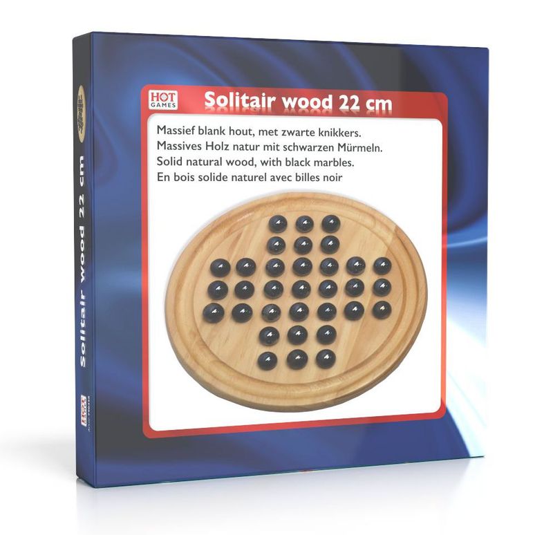 HOT Games - Solitair Wood 22 cm (glazen kogels) HOT Games - Solitair Wood 22 cm (glazen kogels)