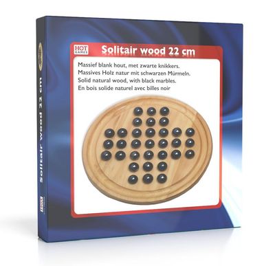 HOT Games - Solitair Wood 22 cm (glazen kogels)