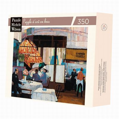 Houten Puzzel - Dans Un Cafe (350 pcs)
