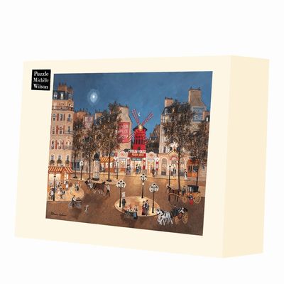 Houten Puzzel - Le Moulin Rouge et La Place Blanche (1500 pcs) Houten Puzzel - Le Moulin Rouge et La Place Blanche (1500 pcs)
