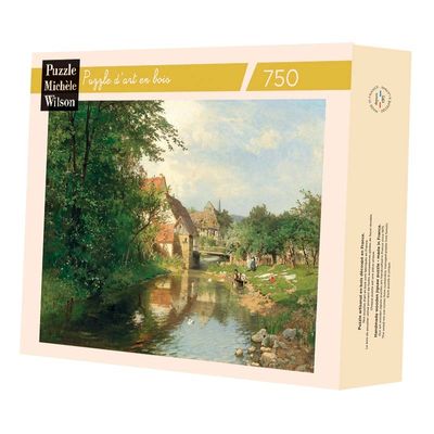 Houten Puzzel - Un Village Pres De La Riviere (750 pcs) Houten Puzzel - Un Village Pres De La Riviere (750 pcs)