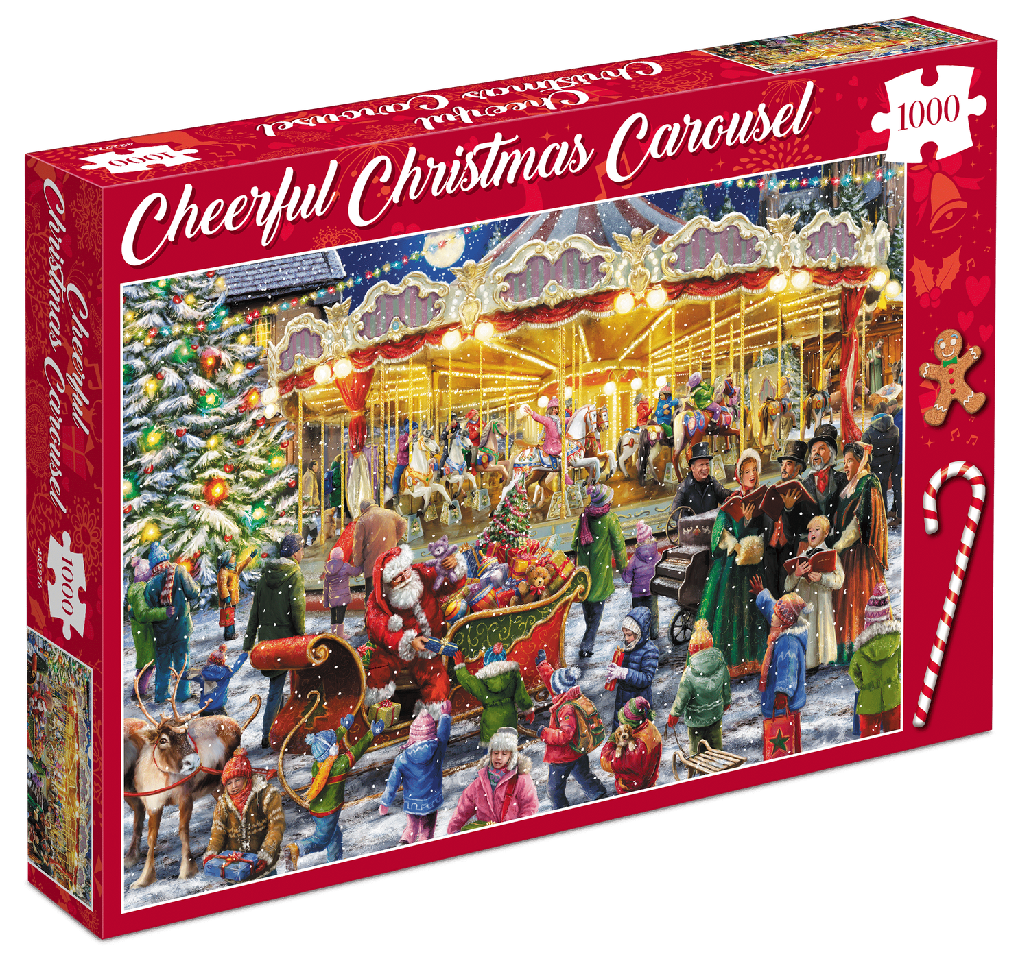 Puzzel - Cheerful Christmas Carousel (1000 pcs)