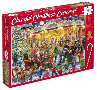Puzzel - Cheerful Christmas Carousel (1000 pcs) Puzzel - Cheerful Christmas Carousel (1000 pcs)