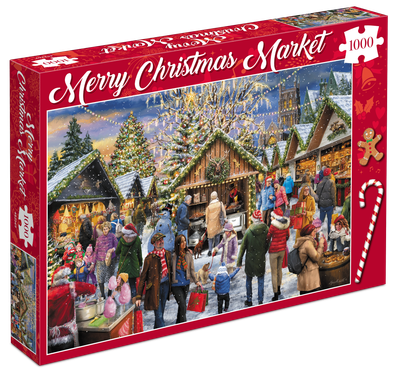 Puzzel - Merry Christmas Market (1000 pcs) Puzzel - Merry Christmas Market (1000 pcs)