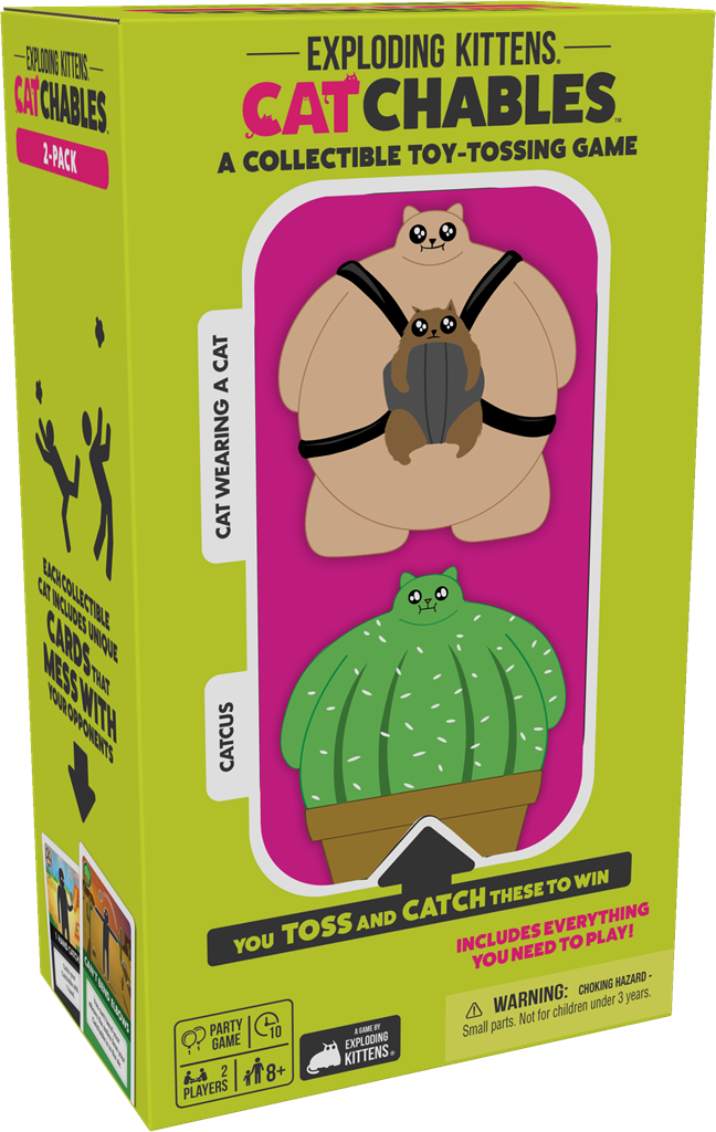 Exploding Kittens Catchables EN: Catcus & Cat wearing a cat