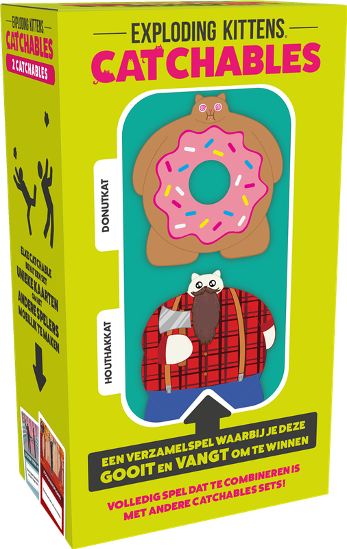 Exploding Kittens Catchables NL: Donutkat & Houthakkat Exploding Kittens Catchables NL: Donutkat & Houthakkat