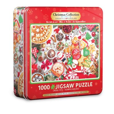 Puzzel - Christmas Table Tin (1000 pcs)