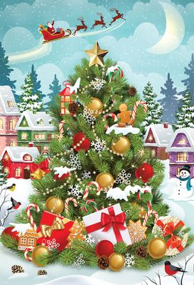 Puzzel - Christmas Tree Tin (550 pcs)