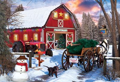 Puzzel - Christmas Barn Tin (550 pcs)