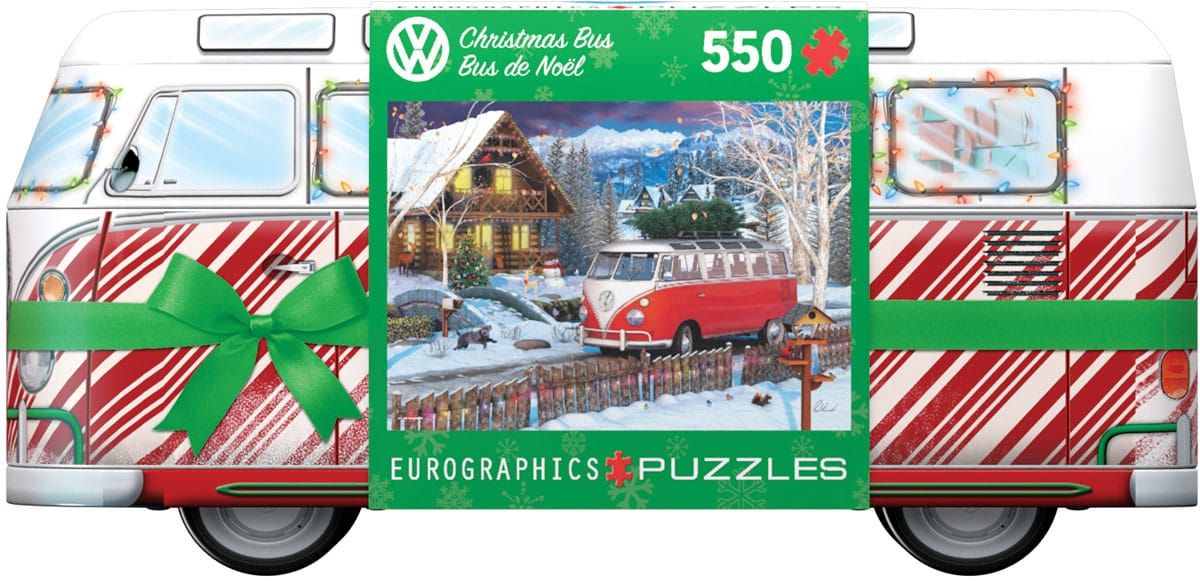 Puzzel - VW Christmas Bus Tin (550 pcs)