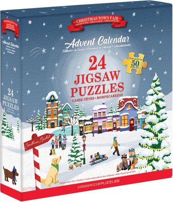 Puzzel Adventskalender – Christmas Town Fair (24 x 50 pcs) Puzzel Adventskalender – Christmas Town Fair (24 x 50 pcs)